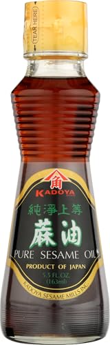 Kadoya 100% Pure Sesame Oil 5.5 oz Packaging may vary - size: 5.5 Fl Oz (Pack of 1)