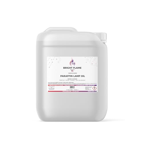 BVV Bright Flame High Purity Paraffin Lamp Oil - Smokeless, Clean Burning, Kosher, 99.5% Pure Bulk Size 1 Quart - size: 1 Quart