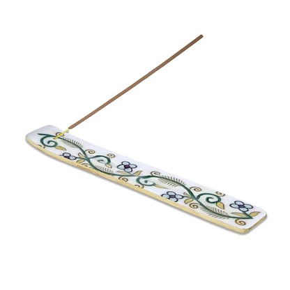 Yajna Traditional-Handmade-Burner Wooden-Incense-Stick-Strip-Holder Ash-Catcher-Stand for-Aromatherapy-Meditation-Yoga (Inner Peace) 10 Inches, Pack of 1 - color: Inner Peace,10 Inch, size: One Holder
