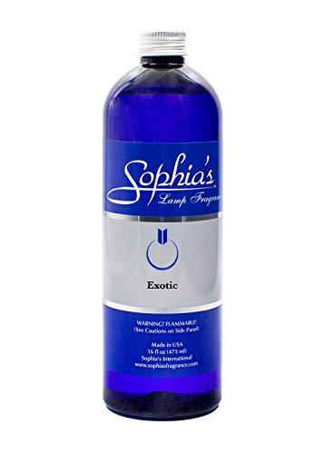 Sophia's Exotic Fragrance Lamp Oil Refills, Effusion Lamp Fragrance Oil for Redolere Lamps, Scented Lamp Oil for Fragrance Lamps, 16 Fluid Ounces of Catalytic Scented Oil Made in USA - color: Exotic