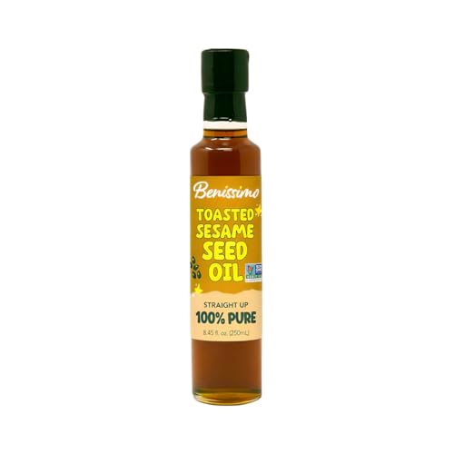 Benissimo Toasted Sesame Oil, Gourmet Cooking Oil, 8.45oz - size: Dorica (8.45 fl oz)