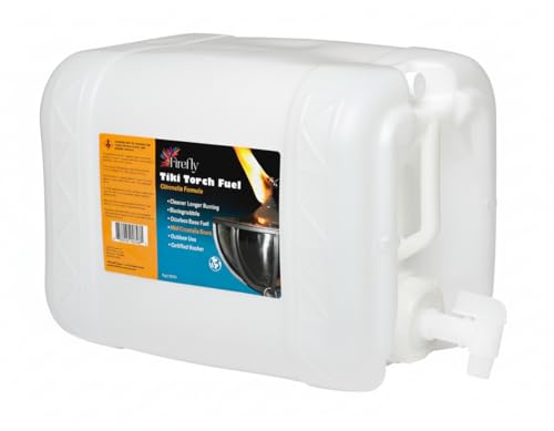 Firefly Tiki Torch Fuel - Citronella Lamp Oil 5 Gal - Clean Burn - color: Citronella Formula, size: 5 Gallons