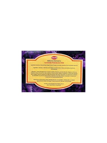 Hem Lavender Incense Sticks – 100g x 2 Packs (200g Total) | Long-Lasting Floral Aroma for Relaxation, Meditation, Yoga & Home Fragrance - size: 200 GRAM