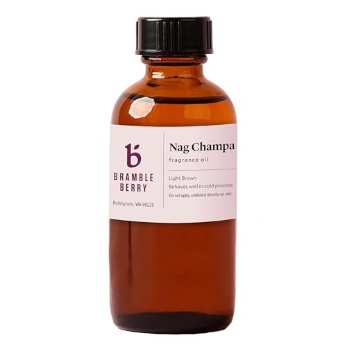 Bramble Berry Nag Champa Fragrance Oil 2 oz | Incense and Patchouli Scent for Soap Making, Candles, Lotion, Bath Bombs & Perfume | Skin Safe, Vegan, Paraben & Phthalate Free, DIY Craft Essential - color: Nag Champa