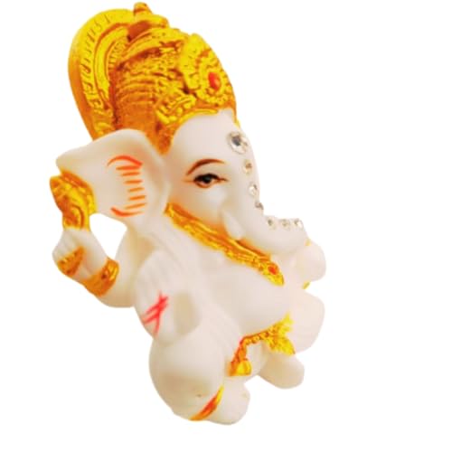 Indian God Lord Ganesha Statue Hindu Idol Ganpati Statues Ganesh Murti Home Office Temple Mandir Pooja Item Gifts for Indians