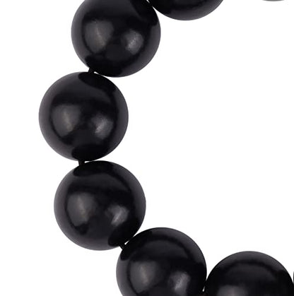Prayer Bead bracelet Mala Beaded Bracelets for Men Women 12/15MM … - color: 18mm 13 beads ebony