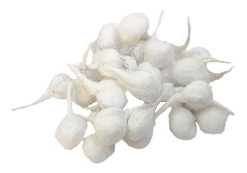 Khandekar Handicrafts Cotton Wool Oil Lamp Wicks, Round Diya Batti Oil Lamps Lanterns Candles, Puja Wicks, Pure Organic Batti, Religous Jyot Bati - White, Pack of 100
