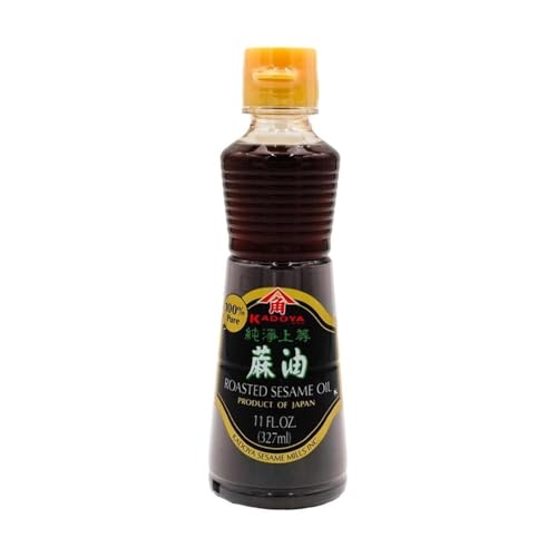 Kadoya Roasted Sesame Oil - for Cooking, Seasoning, 11 Fl oz - size: 11 Fl Oz (Pack of 1)