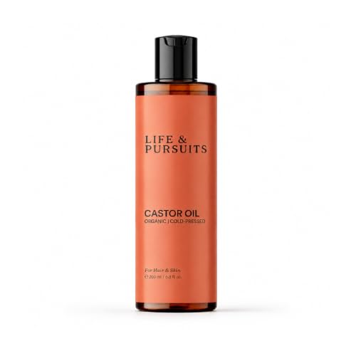 Life & Pursuits Organic Castor Oil (6.8 Fl Oz), 100% Pure, Cold-pressed, Hexane Free Castor Oil for Skin, Scalp and Hair - style: Castor Oil - 6.8 fl oz