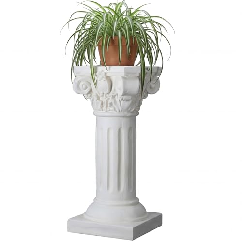 1 Pack 21.7 Inches Roman Column and Pillars Plant Pedestal Column Stand Wedding Greek Pillar for Outdoor Indoor Garden Birthday Party Display Pedestal Stand for Plants (Elegant) - style: Elegant