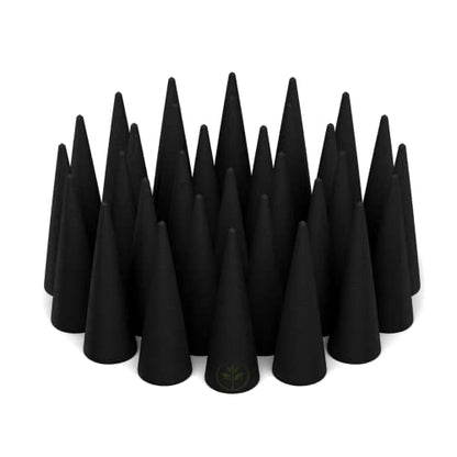 100 Unscented Charcoal Incense Cones 2" TOPFLOW - 100% Natural Blanks - Great for DIY Aromatherapy Incense Making, Burner and Holder