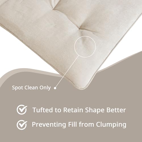 Intelligent Design Foldable Lightweight Lounge Floor Pillow 27" x 74" Ivory - color: Ivory