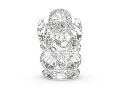 Ganesh Statue Natural Crystal Quartz Gemstone Ganesha Success and Good Luck Crystal Sculpture Pocket Size Ganesha Statue - color: Crystal Quartz Ganesh