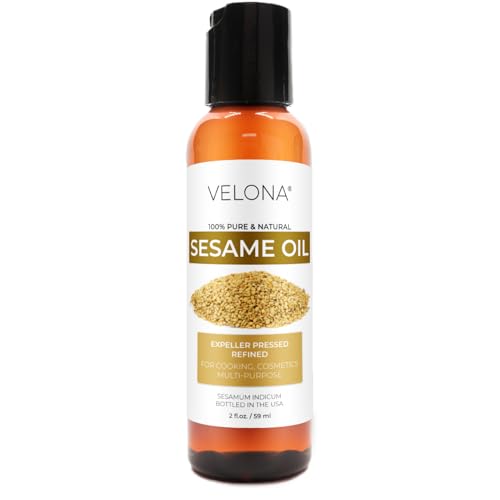 velona Sesame Seed Oil - 2 fl oz, Expeller Pressed, Refined - size: 2 Fl Oz (Pack of 1)