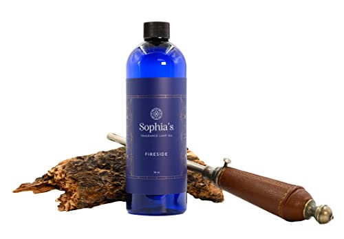 Sophia's Fireside Fragrance Lamp Oil Refills, Effusion Lamp Fragrance Oil for Redolere Lamps, Scented Lamp Oil for Fragrance Lamps, 16 Fluid Ounces of Catalytic Scented Oil Made in USA - color: Fireside