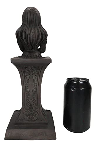 Ebros Neopaganism Wiccan Primary Deity Statue Featuring The Feminine Crescent Moon Triple Goddess Busts On Pedestal Figurine Wicca Home Decor(Feminine Crescent Crowned Celestial Moon Triple Goddess) - color: Feminine Crescent Crowned Celestial Moon Triple