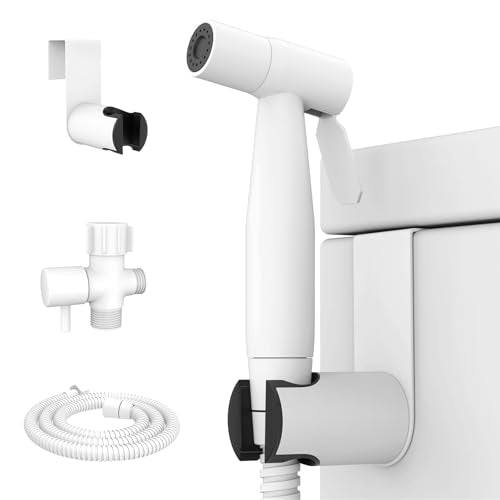 Arofa Handheld Bidet Sprayer, Bidet Attachment for Toilet, Matte White - color: Matte White, size: 1 Pack