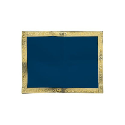 Set of 5 Mat Aasan Pooja Cloth God Idol Puja Temple Altar Cloth (7"X10") - color: Red, Green, Yellow, Blue and Marron