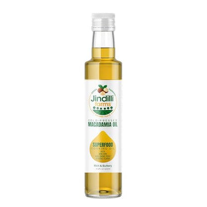 Jindilli Farms Macadamia Nut Cooking Oil, Pure Cold-Pressed, 16.9 Fl Oz - size: 16.9 Fl Oz (Pack of 1)