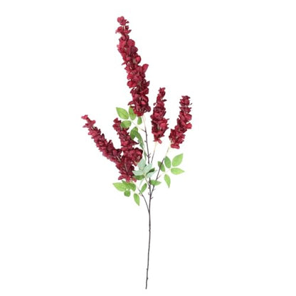 4pcs 47.2in Artificial Fake Wisteria Hanging Flower Garland Silk(crimson) - color: Crimson