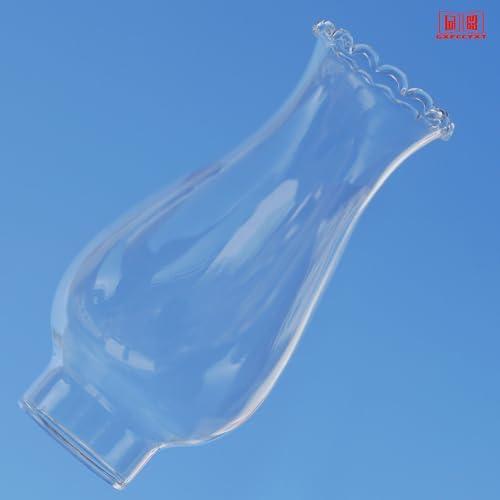 1 1/4 Inch Base by 5 Inch Height Tiny Oil Lamp Chimney Kerosene Lamp Shade Oil Lamp Glass Replacement for Miniature Oil Lamps