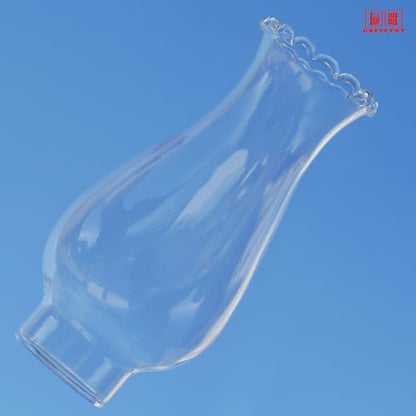 1 1/4 Inch Base by 5 Inch Height Tiny Oil Lamp Chimney Kerosene Lamp Shade Oil Lamp Glass Replacement for Miniature Oil Lamps