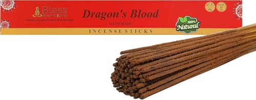 Bless-Organic-Dragons-Blood 100%-Natural-Handmade-Incense-Sticks - color: Dragons Blood, size: 25 Sticks (1.4 OZ/40 GM)