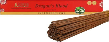 Bless-Organic-Dragons-Blood 100%-Natural-Handmade-Incense-Sticks - color: Dragons Blood, size: 25 Sticks (1.4 OZ/40 GM)