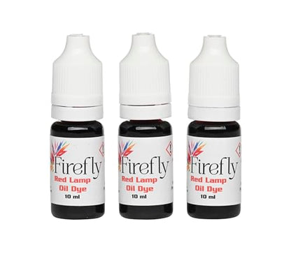 Firefly dye-3pk-red - Lamp Oil Dye - Red Colorant 3 x 10ml - color: Red