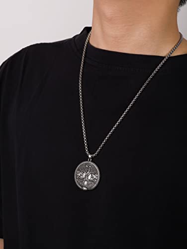 HAQUIL Viking Celtic Wiccan Tree of Life Pendant Necklace, Tree of Life Jewelry Gifts for Men and Women - color: S04B