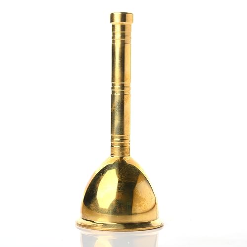 Brass Ghanti Traditional Indian Utensils Accessory Item Articles for Home Mandir Temple Festival Purpose Religious Occasions Puja Kit and Gifting (Pooja Ghanti) - color: Pooja Ghanti