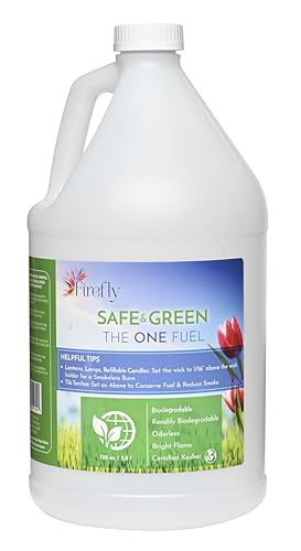 Firefly Fuel - Lamp Oil & Tiki Torch Fuel - Clean Burning, 1 Gallon