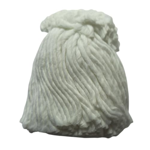 Sree Andal White Cotton Wicks for Sacred Oil Lamps (365 pcs x 5 Pack) | Jyoti Batti for Pooja Lighting | Madurai Products Eco Cotton Thiri Set for Meditation Altars, Pooja & Prayers
