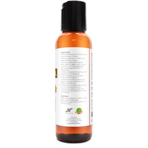 velona Sesame Seed Oil - 2 fl oz, Expeller Pressed, Refined - size: 2 Fl Oz (Pack of 1)