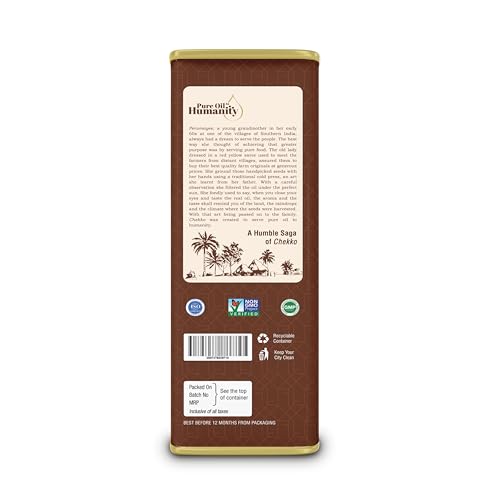 Cold Pressed Sesame Oil 5L (169 Fl Oz) Pure Sesame Seed Oil for Cooking - size: 169 Fl Oz (Pack of 1)