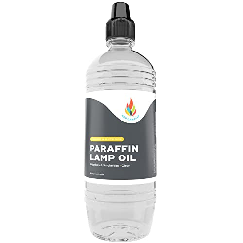 The Dreidel Company Liquid Paraffin Lamp Oil - Half-Liter (500mL) - Smokeless, Odorless, Ultra Clean Burning Fuel for Indoor and Outdoor Use (Clear) - color: Clear