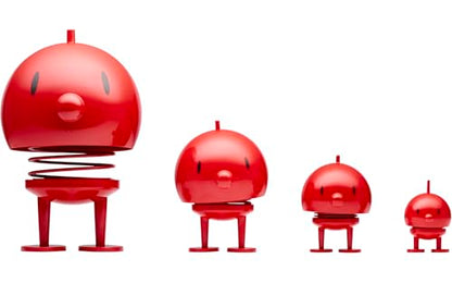 Hoptimist Mega Bumble Boy, Home Decor Ornament - Danish Design, Plastic W/Metal Spring, X-Large - Creates Cheerful Movement- (Red) - style: Bumble Boy