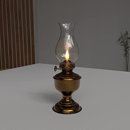 Ciata Oil Lamp, Glass, Victorian Hurricane Chimney Lamp Globe Replacement, 7-1/2 Inch Handblown Clear Glass Chimney Lamp Shade with 2-5/8 Inch Fitter and 3-1/2 Inch Bulge - 6 Pack - color: Clear - 6 Pack, size: 2-5/8 Inch - 7-1/2 Inch