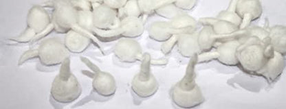 IS4A Puja Cotton Wicks Religous Long Jyot Bati Akhand Oil Lamp Diya Diwali Lighting (Round)
