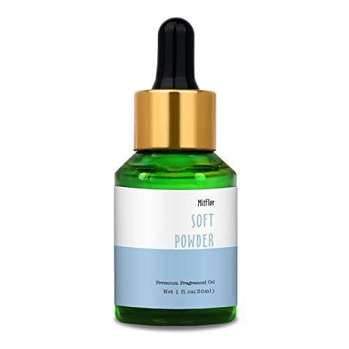 MitFlor - Soft Powder Fragrance Oil 30ml for Diffuser, Candle, Soap, More