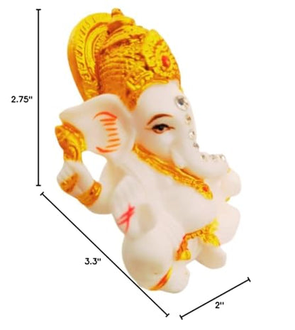 Indian God Lord Ganesha Statue Hindu Idol Ganpati Statues Ganesh Murti Home Office Temple Mandir Pooja Item Gifts for Indians