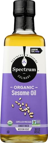 Spectrum Organic Sesame Oil, Unrefined 16 Oz - size: 16 Fl Oz (Pack of 1)