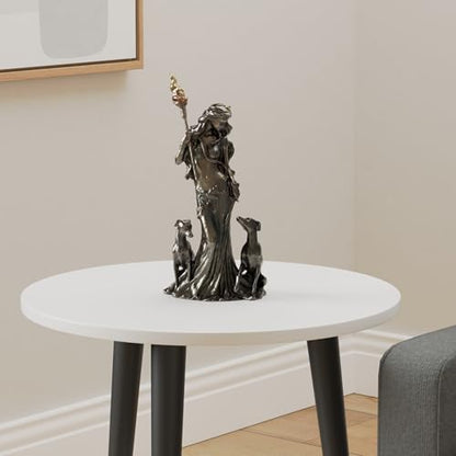 Veronese Design 13 3/8" Tall Cold Cast Resin Antique Bronze Finish Hecate Greek Goddess of Magic with Her Hounds Statue Figurine - color: Bronze, size: Large