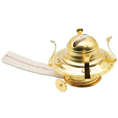 1 PCS Oil Lamp Replacement Burner Gold Oil Lamp Chimney Holder for Most Vintage Hurricane Lantern