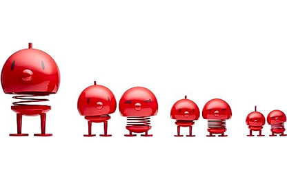 Hoptimist Mega Bumble Boy, Home Decor Ornament - Danish Design, Plastic W/Metal Spring, X-Large - Creates Cheerful Movement- (Red) - style: Bumble Boy
