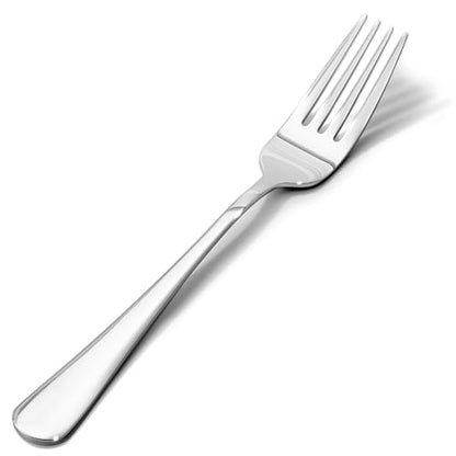 HIKAA 24-Piece Dinner Forks Set, 8-Inch 18/10 Stainless Steel Forks, Mirror Polished Dishwasher Safe Silverware Forks for Home, Restaurant, Party - size: 24-Piece, style: DINNER FORKS