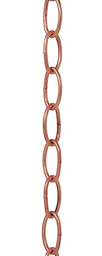 B&P Lamp® Copper Finish 8 Gauge Oval Chain - color: Copper Finish