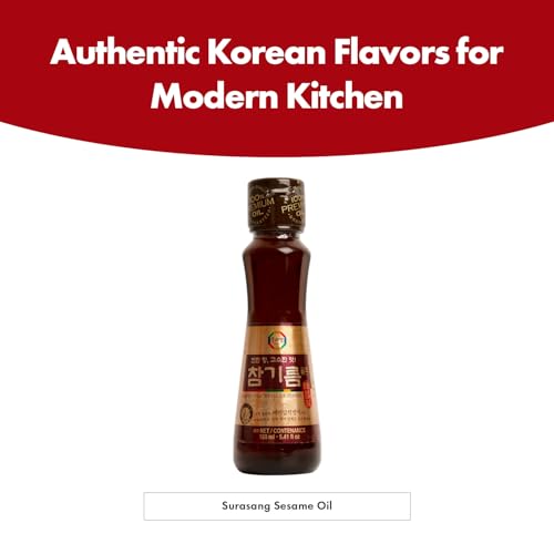 Surasang Korean Toasted Sesame Oil, Perfect for Cooking