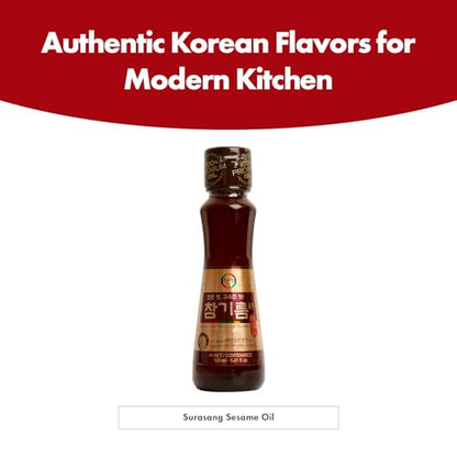 Surasang Korean Toasted Sesame Oil, Perfect for Cooking
