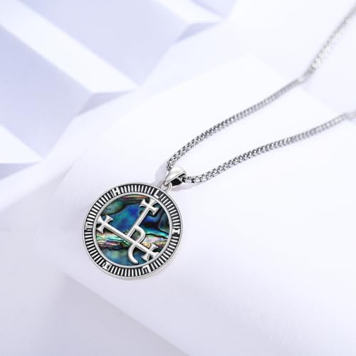 Coexist Necklace 925 Sterling Silver Yin Yang/Star of David Pendant World Religions Harmony Necklace Religion Jewelry Gift for Men - style: Lilith